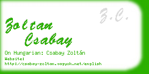 zoltan csabay business card